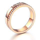 Matching 14K Rose Gold Love Women Wedding Band Ring 0.12 Ct Diamonds