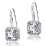 1.5 Carat Created Diamond 925 Sterling Silver Dangle Earrings XFE8047
