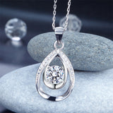 1 Carat Round Cut 925 Sterling Silver Bridesmaid Pendant Necklace Jewelry XFN8026