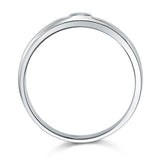 Bezel Setting Men's Solid Sterling 925 Silver Ring XFR8051