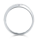 Men's Wedding Band Solid Sterling 925 Silver Ring XFR8054