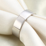 Men's Solid Sterling 925 Silver Wedding Band Ring XFR8056