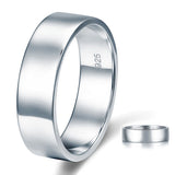 Men's Solid Sterling 925 Silver Wedding Band Ring XFR8056