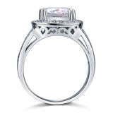 Art Deco Vintage Style 4 Carat Cushion Created Diamond Solid 925 Sterling Silver Wedding Engagement Ring XFR8091