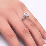 2 Carat Round Cut Ring Solid 925 Sterling Silver Wedding Anniversary Engagement XFR8098