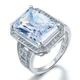 Princess Cut Created Diamond 925 Sterling Silver Ring XFR8116