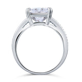 Solid 925 Sterling Silver Luxury Ring Anniversary 6 Carat Created Diamante XFR8152