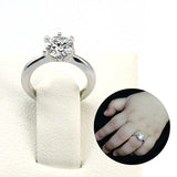 Newborn Baby 925 Sterling Silver Ring Created Diamond Photo Prop XFR8206