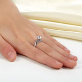 925 Sterling Silver Wedding Promise Anniversary Ring 1.25 Ct Created Diamond Jewelry XFR8259