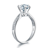 Engagement Crown Ring 925 Sterling Silver 1 Ct Created Diamond XFR8318