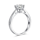 1 Carat Moissanite Diamond Ring Engagement 925 Sterling Silver MFR8344