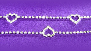 Hearts Sexy Crystal Rhinestone Belly Chain Belt L011