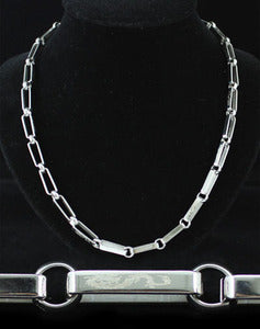 Biker Silver Dragon Stainless Steel Links Mens Chain Necklace MN054