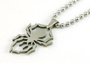 Spider Figure Stainless Steel Mens Pendant Necklace MP073