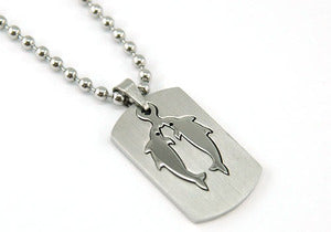 Pisces Zodiac Sign - Stainless Steel Mens Pendant Necklace MP119