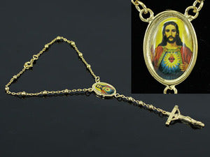 Jesus Cross Gold Plated Bracelet XSB129