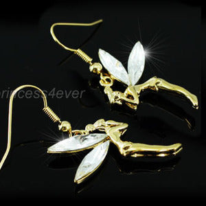 Fairy Gold Earrings use Swarovski Crystal XE197