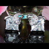 2 Carat Sparkling CZ Created Diamond Stud Earrings XE340