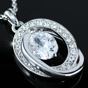 5 Carat CZ Created Diamond Pendant Necklace XN167