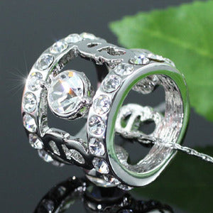 Ring Shape Necklace use Swarovski Crystal XN230