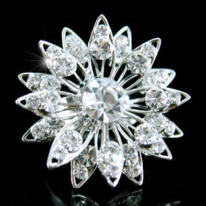 Flower Queen Jumbo Bling Ring use Swarovski Crystal XR040