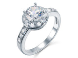 1.25 Carat Sparkling CZ Created Diamond Ring XR125