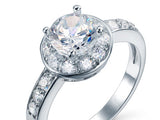 1.25 Carat Sparkling CZ Created Diamond Ring XR125