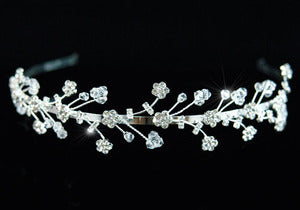 Bridal Clear Crystal Rhinestone Headband Tiara XT1151